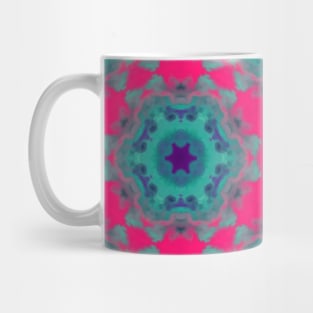 Psychedelic Hippie Blue Pink and Purple Mug